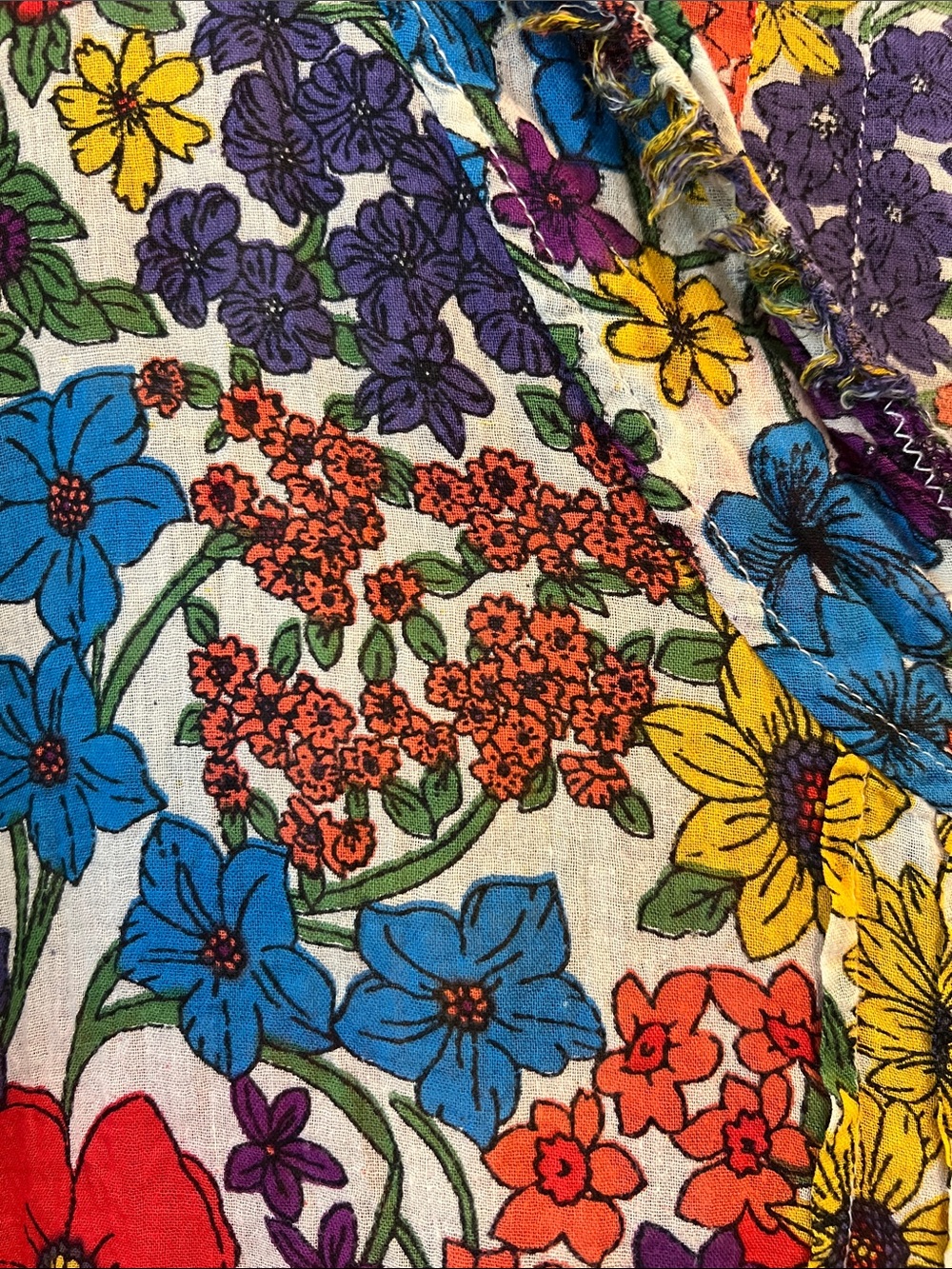 Natural Life Women's Lightweight Floral Tunic Blouse Size L/XL - Picture 5 of 9